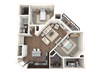 Centro Apartments Red Rocks B3 Floor Plan